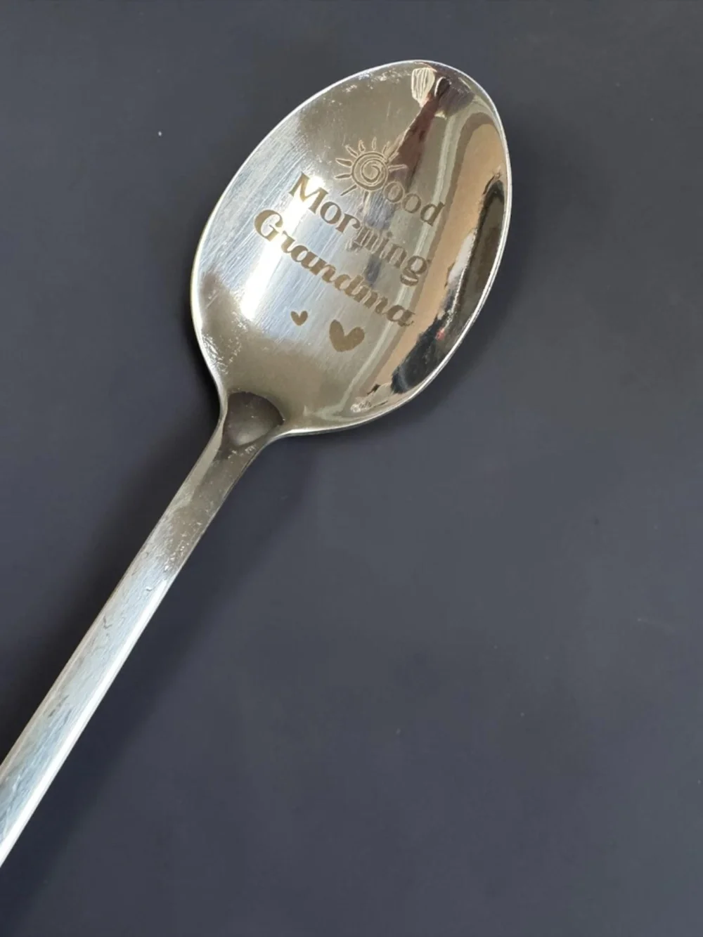 Good Morning Grandma Engraved Spoon Gift Boxed